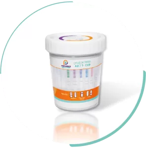 Dispositivo Drug Screen AD T-Cup para prueba rápida de detección de drogas en orina