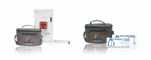 Mini nevera portátil para transporte seguro de muestras biológicas y mantenimiento de cadena de frío