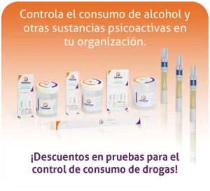 Conjunto de pruebas rápidas para detección de alcohol y drogas en el entorno laboral