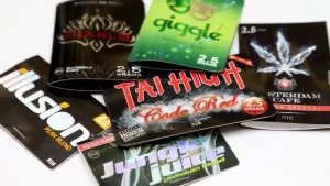Empaque de sustancia química para consumo recreativo