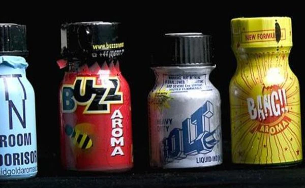 Frascos de popper para uso recreativo